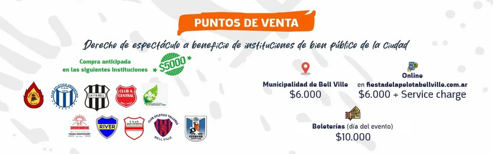 REGION OBJETIVO FOTO BELL VILLE FIESTA DE LA PELOTA ENTRADAS