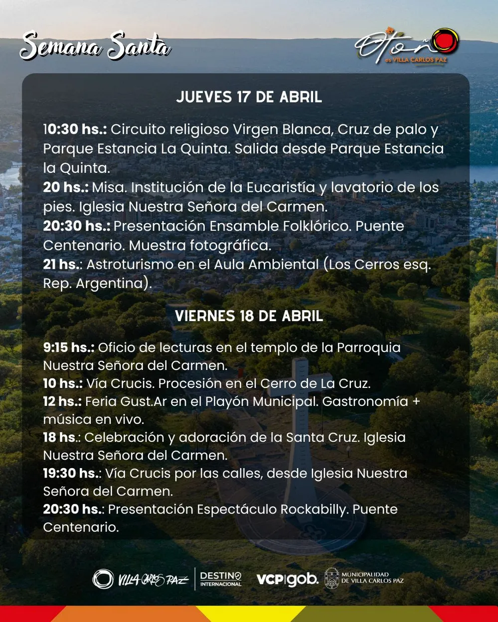 REGION OBJETIVO FOTO VILLA CARLOS PAZ AGENDA ABRIL 2025 3