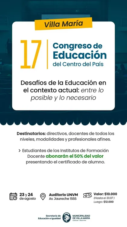 REGION OBJETIVO FOTO VILLA MARIA CONGRESO EDUCACION 2024 5
