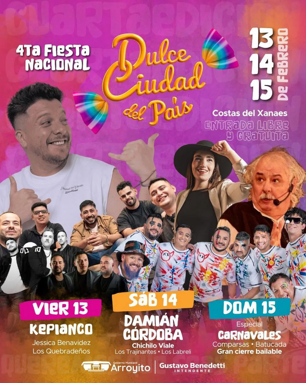 REGION OBJETIVO FOTO ARROYITO FIESTA DULCE CIUDAD PROGRAMACION