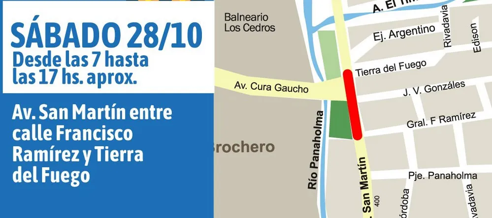 REGION OBJETIVO FOTO MINA CLAVERO CORTE OBRA PUENTE LOS CEDROS 1