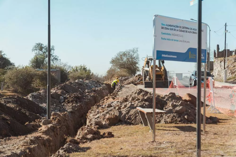 REGION OBJETIVO FOTO ALTA GRACIA OBRA DE AGUA