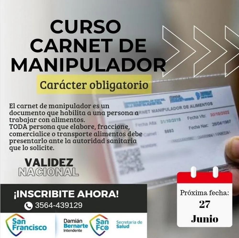 REGION OBJETIVO FOTO SAN FRANCISCO CURSO MANIPULADOR ALIMENTOS