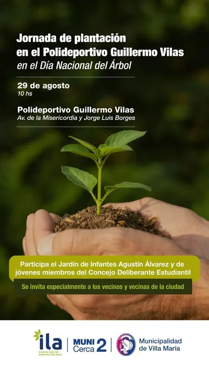 REGION OBJETIVO FOTO VILLA MARIA FORESTACION AGOSTO