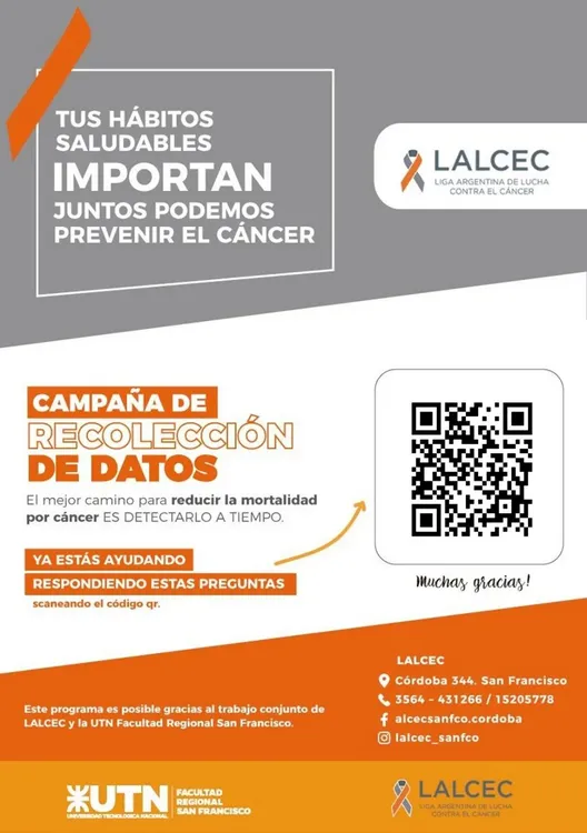 REGION OBJETIVO NOTA SAN FRANCISCO ENCUESTA CANCER