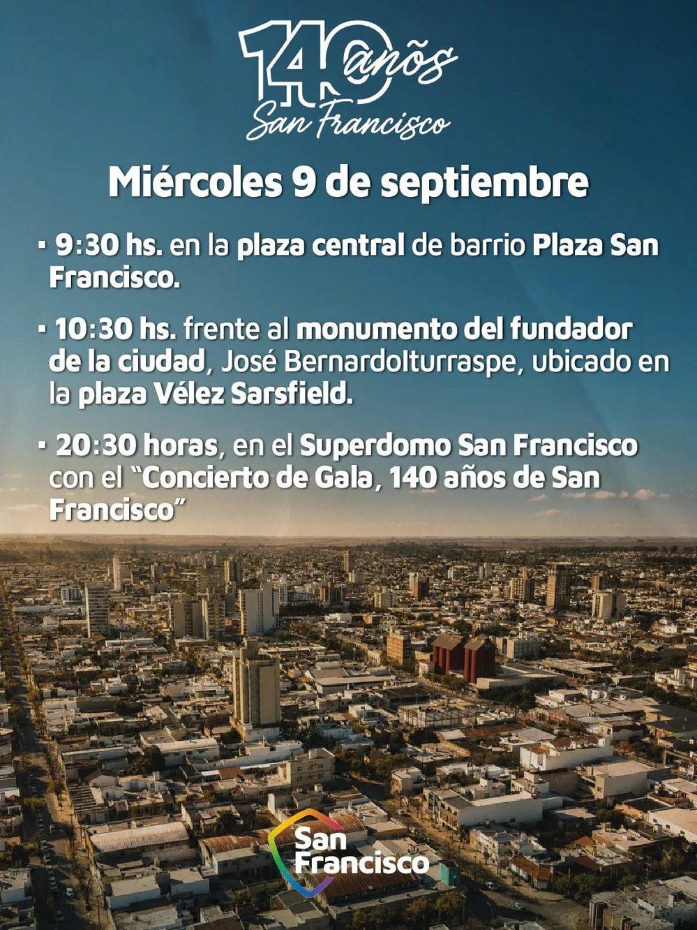 REGION OBJETIVO FOTO SAN FRANCISCO 140 AÑOS