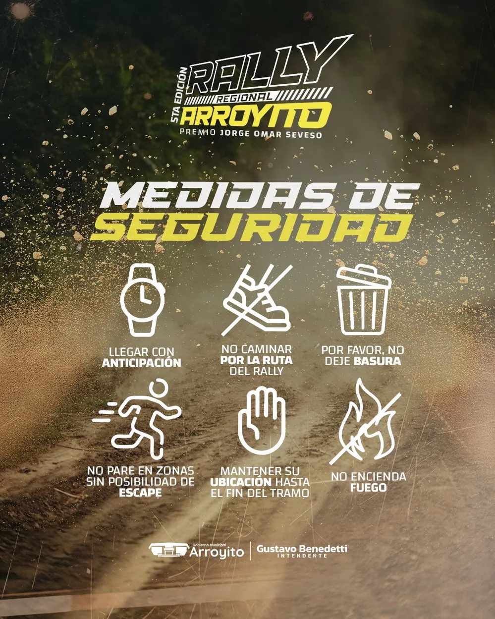 REGION OBJETIVO FOTO ARROYITO RALLY REGIONAL MEDIDAS SEGURIDAD