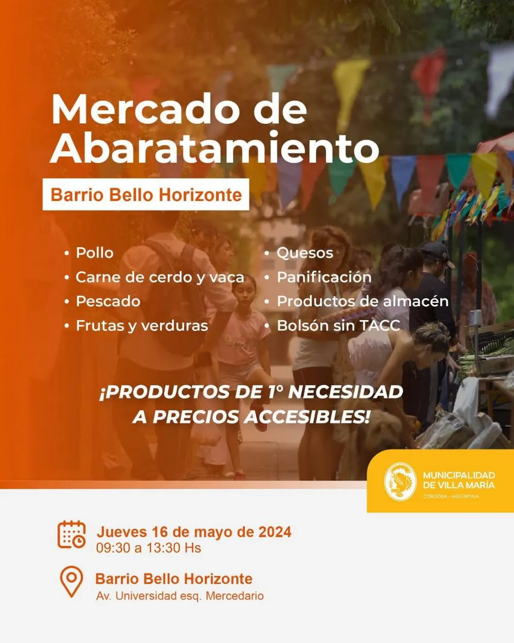 REGION OBJETIVO FOTO VILLA MARIA MERCADO ABARATAMIENTO ANUNCIO