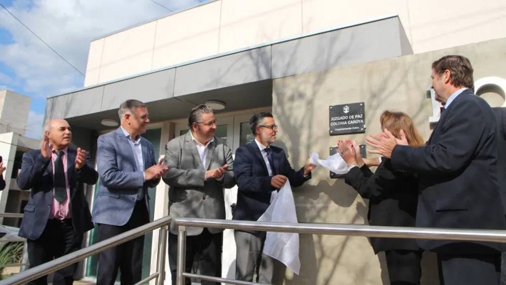 REGION OBJETIVO FOTO COLONIA CAROYA JUZGADO DE PAZ INAUGURACION