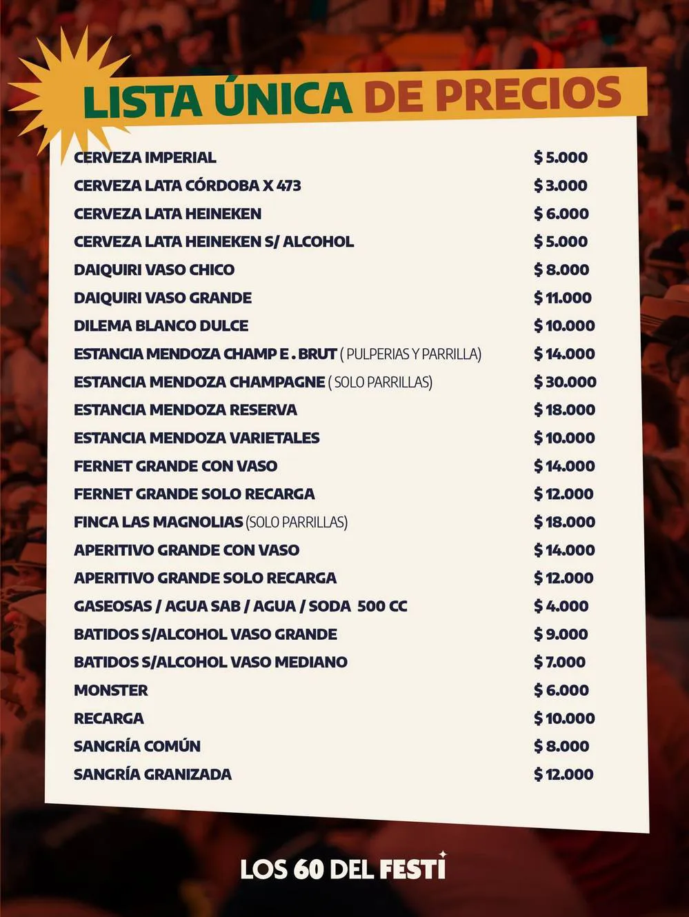 REGION OBJETIVO FOTO JESUS MARIA PRECIOS FESTIVAL 2