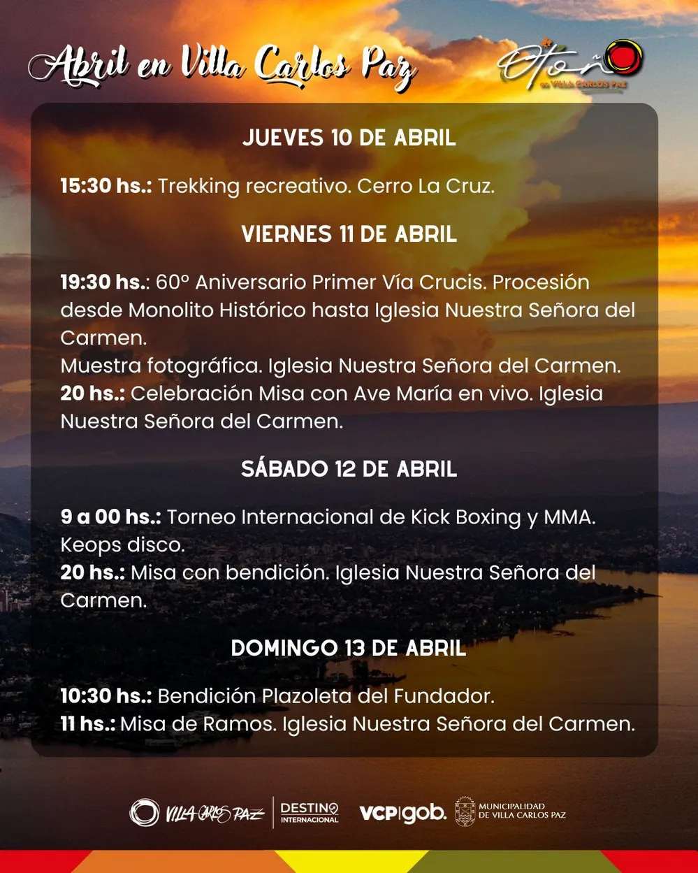 REGION OBJETIVO FOTO VILLA CARLOS PAZ AGENDA ABRIL 2025 2