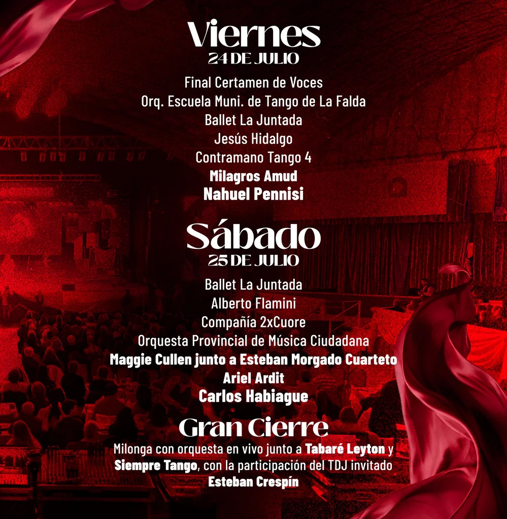 REGION OBJETIVO FOTO LA FALDA FESTIVAL TANGO programa