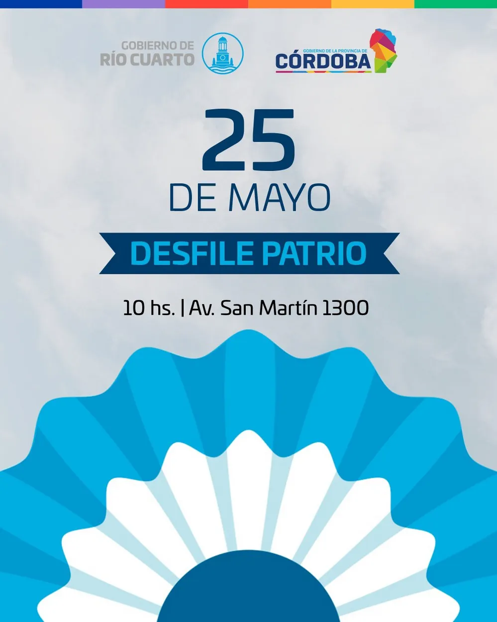 REGION OBJETIVO FOTO RIO CUARTO Flyer Desfile Patrio