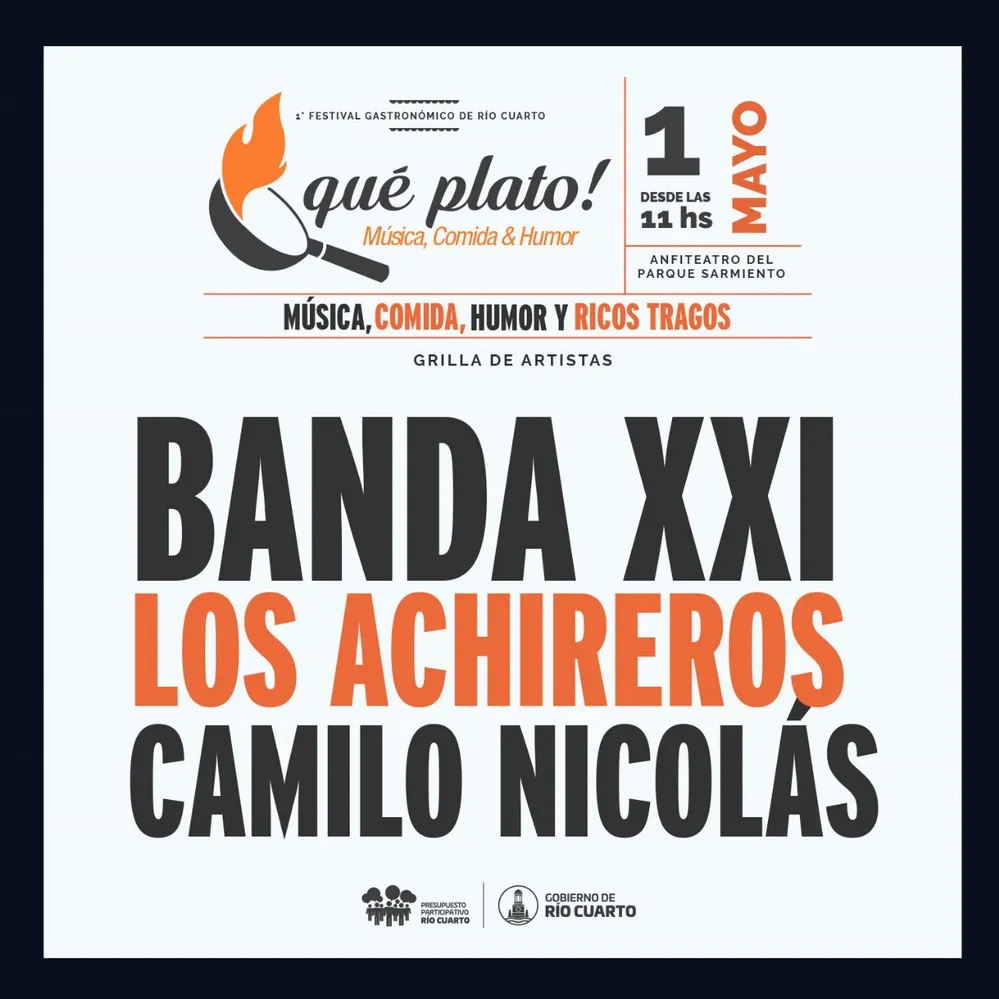 REGION OBJETIVO FOTO RIO CUARTO FESTIVAL QUE PLATO 3