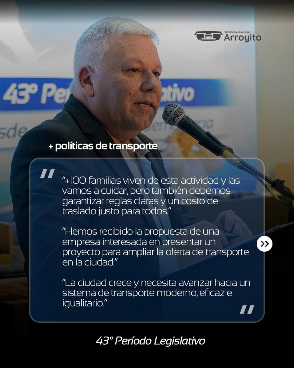 REGION OBJETIVO FOTO ARROYITO BENEDETTI DISCURSO CONCEJO 2026 2