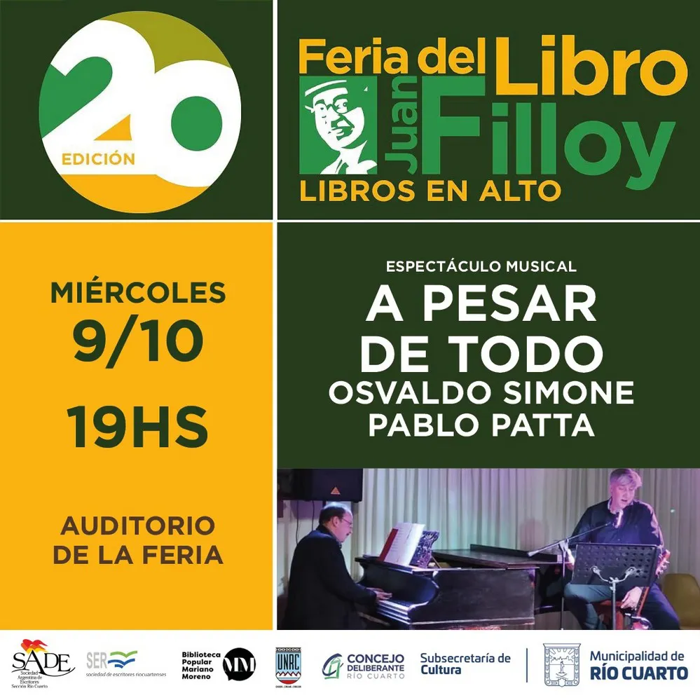 REGION OBJETIVO FOTO RIO CUARTO FERIA DEL LIBRO PROGRAMA DIA 9 7