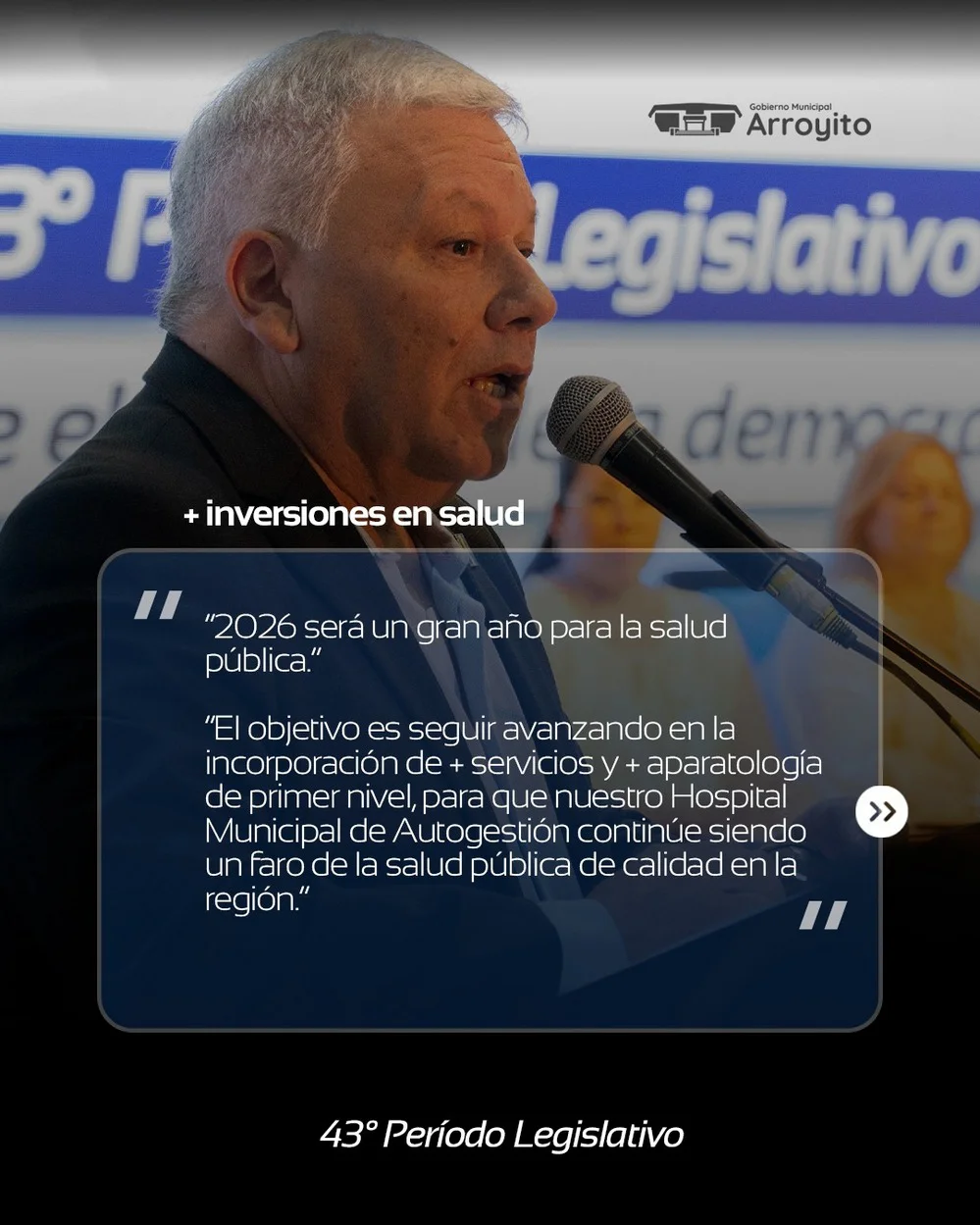 REGION OBJETIVO FOTO ARROYITO BENEDETTI DISCURSO CONCEJO 2026 3