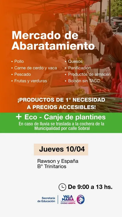 REGION OBJETIVO FOTO VILLA MARIA MERCADO DE ABARATAMIENTO TRINITARIOS