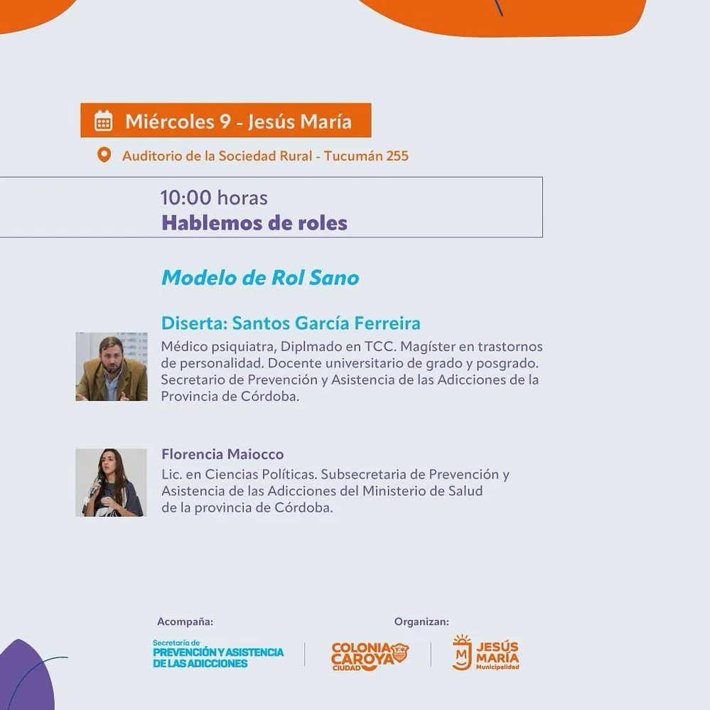 REGION OBJETIVO FOTO JESUS MARIA CNIA CAROYA CONGRESO SALUD MENTAL PROGRAMA 1