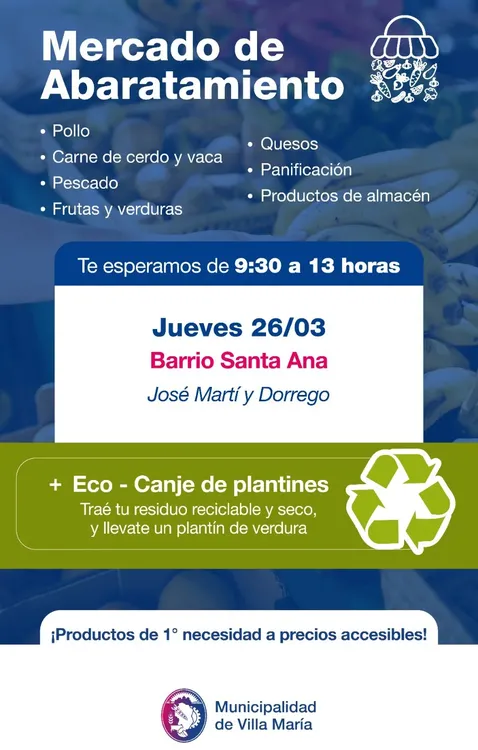 REGION OBJETIVO FOTO VILLA MARIA MERCADO DE ABARATAMIENTO 260326